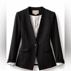 Soia & Kyo Black Single-Button Tailored Blazer